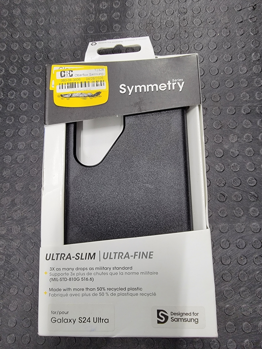 Otterbox Symmetry Series Slim Black Case for Samsung Galaxy S24 Ultra